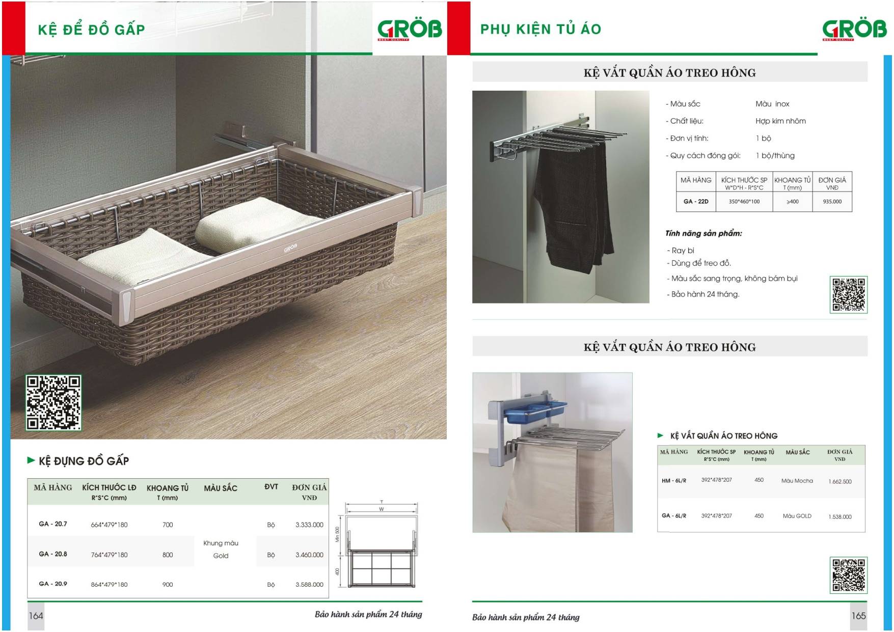 Thiết bị nhà bếp GROB Catalogue và Bảng giá mới nhất /Page 82